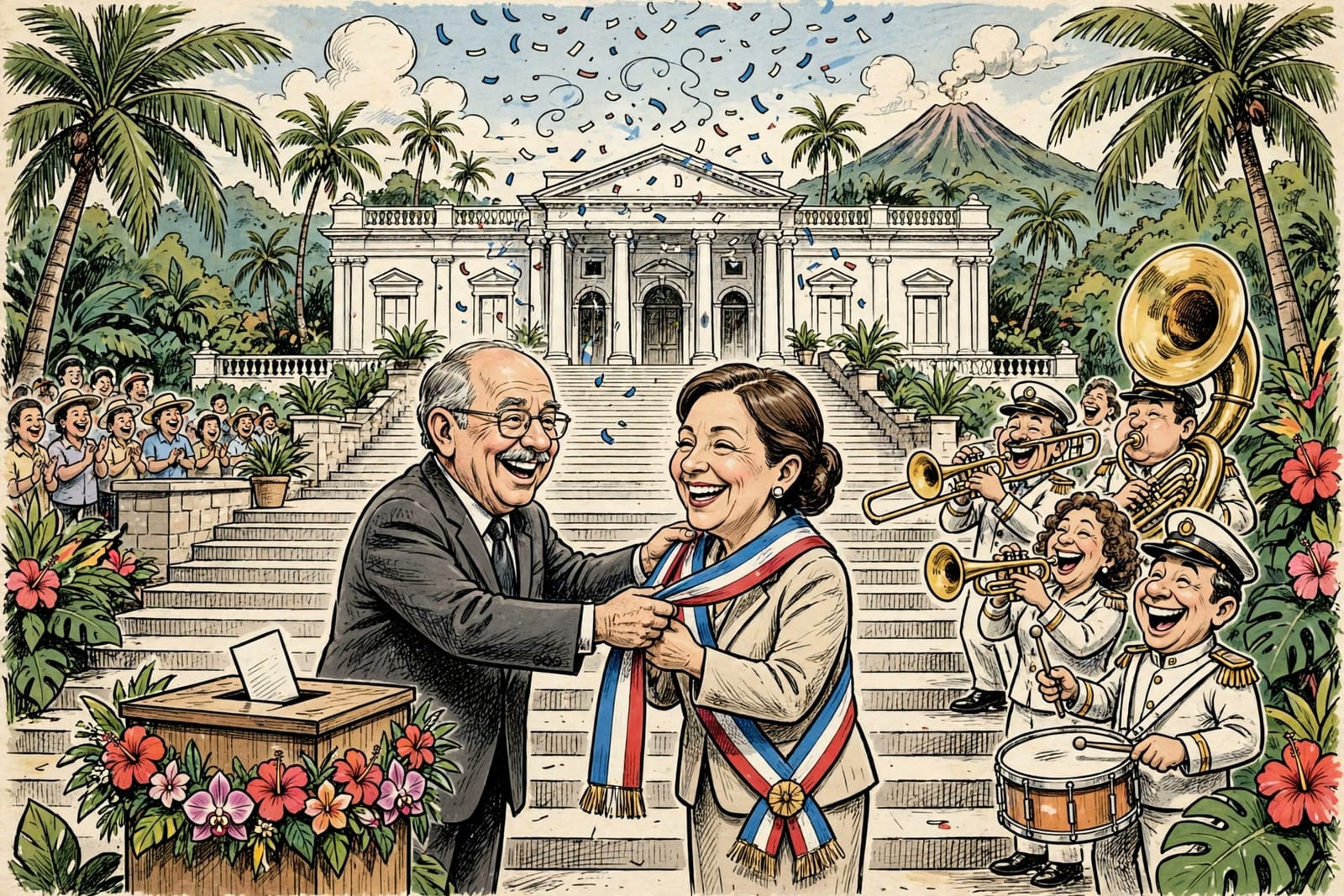 Na Costa Rica, a sucessora venceu sem precisar de segundo turno