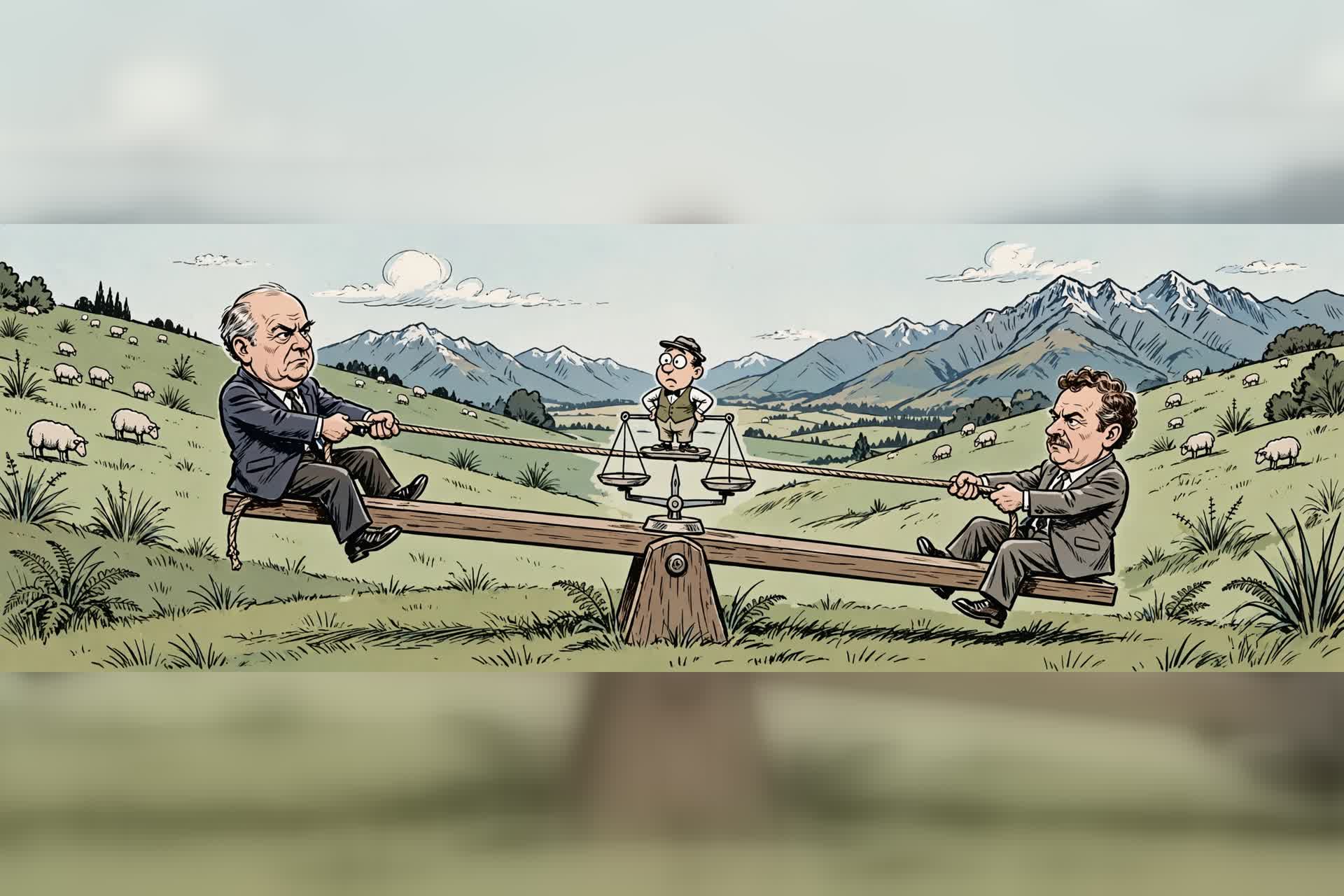Na Nova Zelândia, duas pesquisas, dois líderes e nenhum favorito