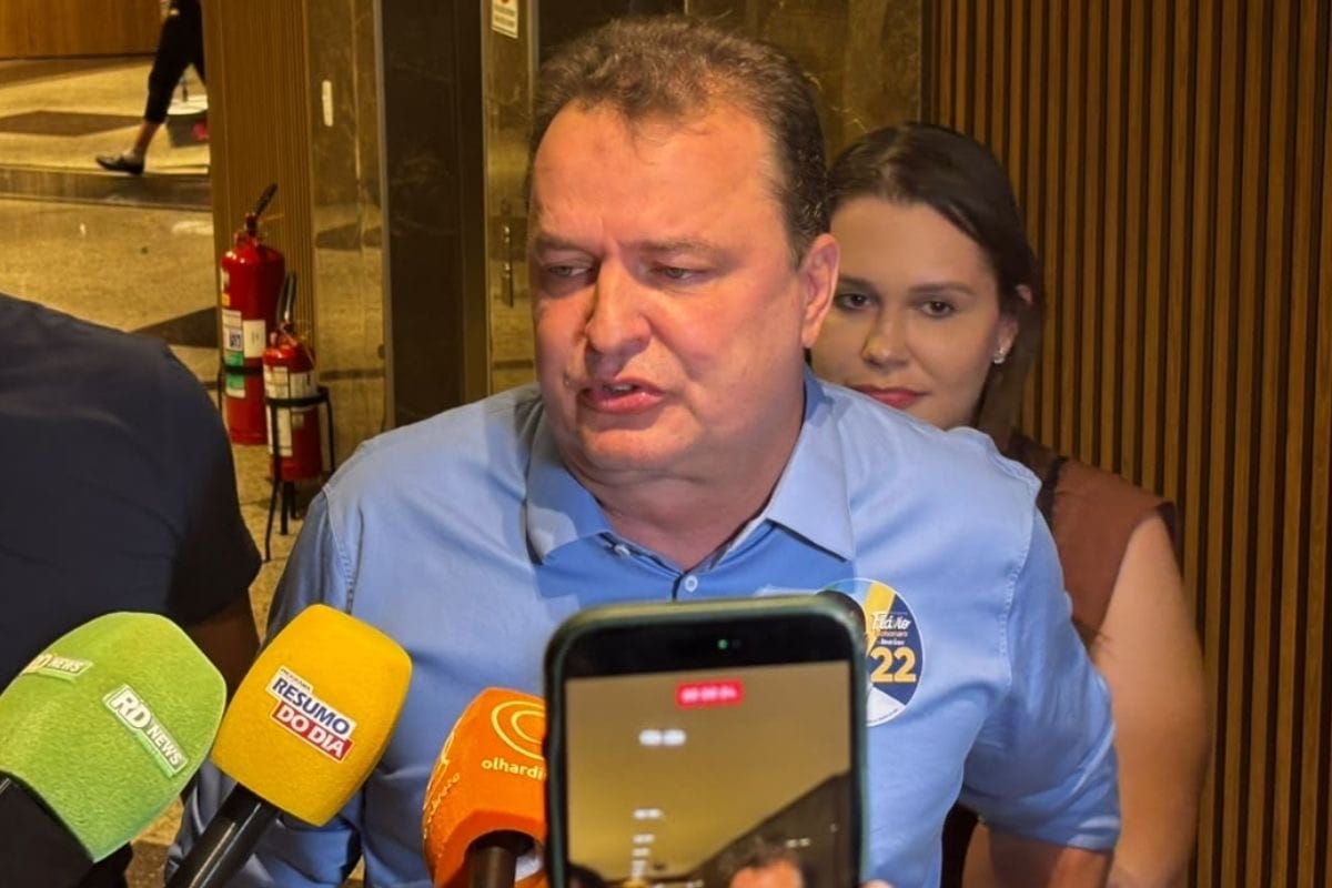 O presidente da Assembleia Legislativa de Mato Grosso, deputado Max Russi (Podemos), em entrevista na ALMT