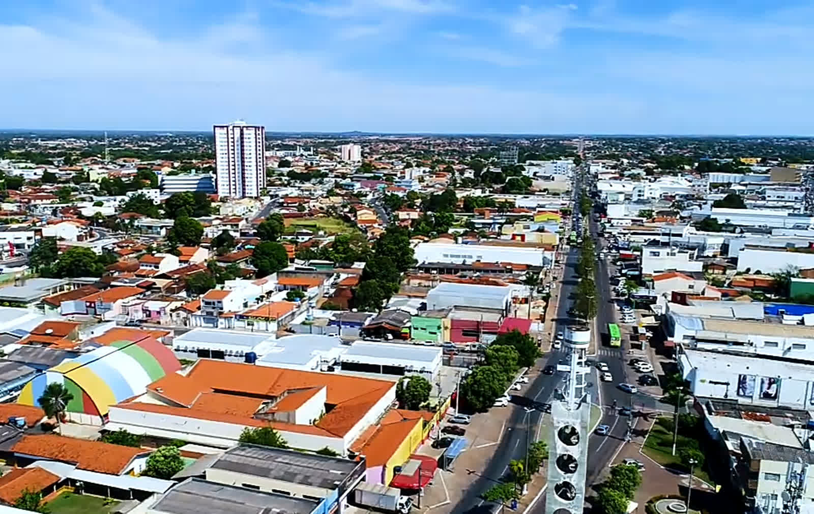 Vista aérea de Várzea Grande, Mato Grosso