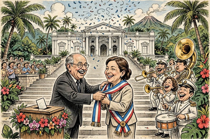 Na Costa Rica, a sucessora venceu sem precisar de segundo turno