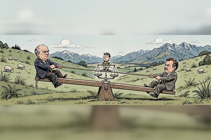 Na Nova Zelândia, duas pesquisas, dois líderes e nenhum favorito