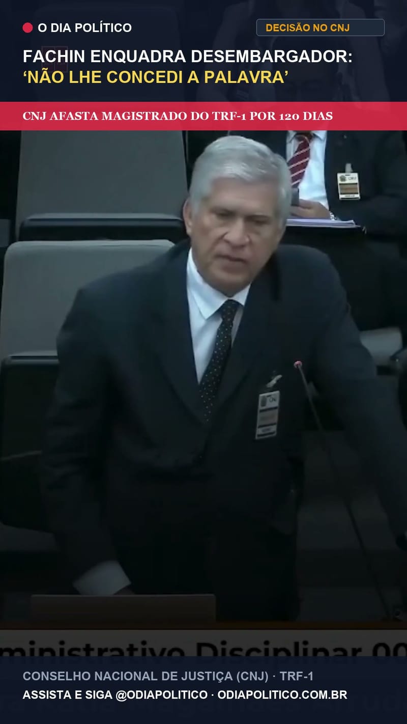 Ministro Edson Fachin durante condução da sessão do Conselho Nacional de Justiça